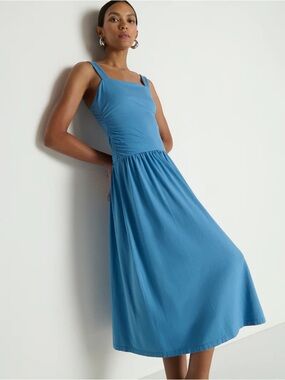 Nation Ltd. Jennie Midi Dress,
Blue Sleeveless Square-Neck Midi Dress